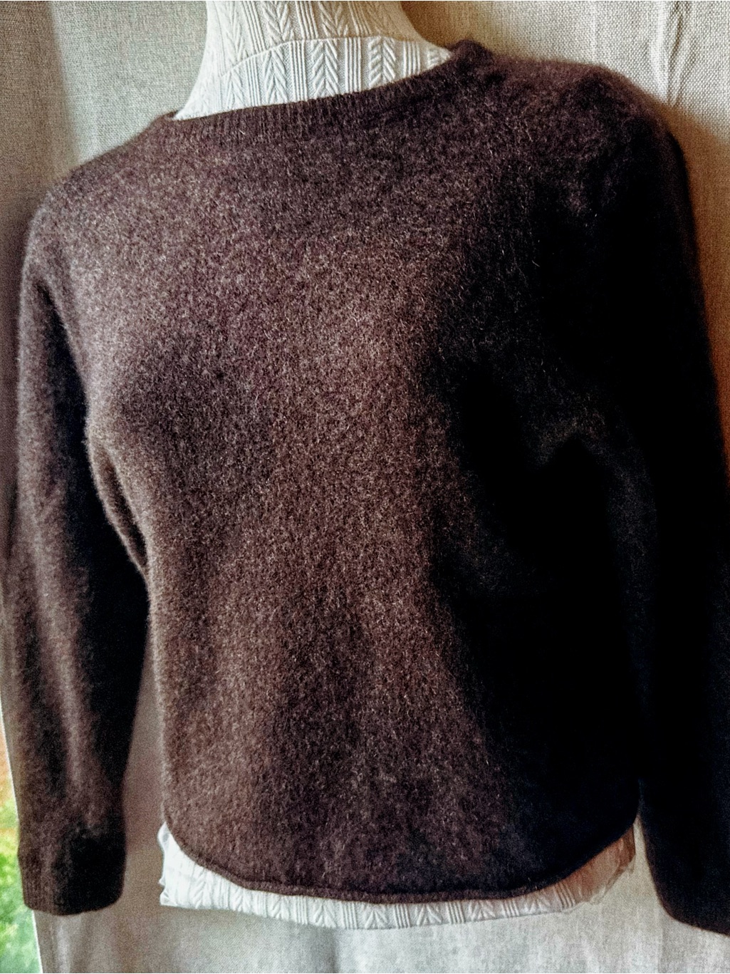 Reformation Cashmere Espresso Bean Halo Sweater Brown